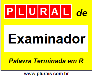 Plural de Examinador