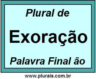 Plural de Exoração