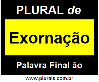 Plural de Exornação