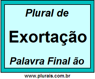 Plural de Exortação