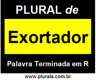 Plural de Exortador