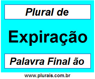 Plural de Expiração