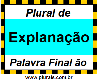 Plural de Explanação