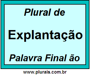 Plural de Explantação