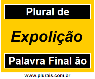 Plural de Expolição