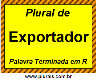 Plural de Exportador