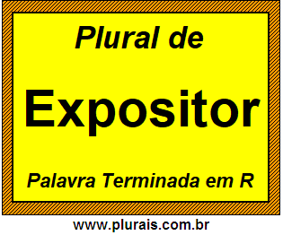 Plural de Expositor