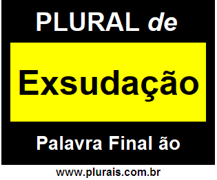 Plural de Exsudação