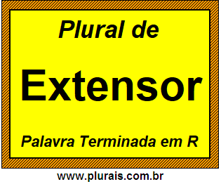 Plural de Extensor