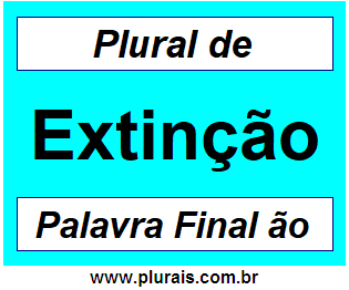 Plural de Extinção