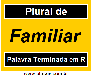 Plural de Familiar