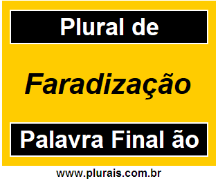 Plural de Faradização