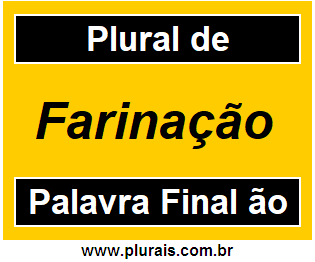 Plural de Farinação