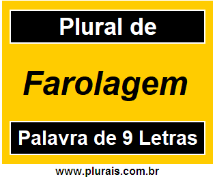 Plural de Farolagem