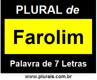 Plural de Farolim