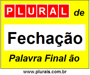 Plural de Fechação