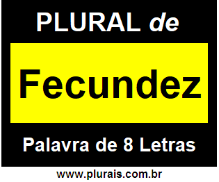 Plural de Fecundez