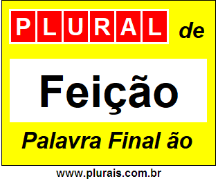 Plural de Feição