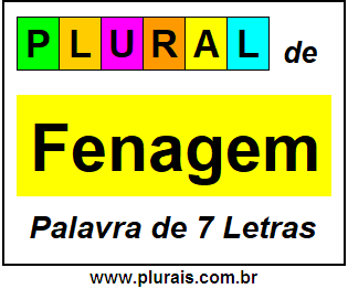 Plural de Fenagem