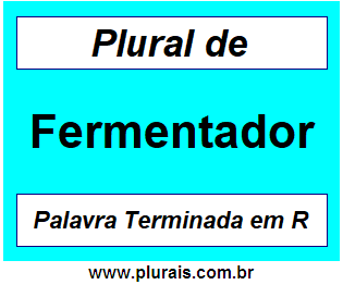 Plural de Fermentador