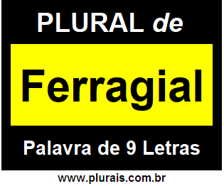 Plural de Ferragial