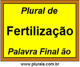 Plural de Fertilização