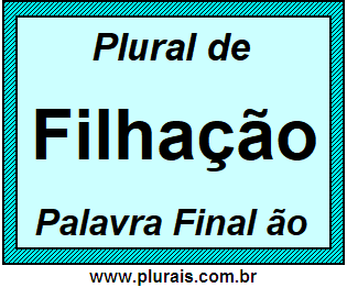 Plural de Filhação