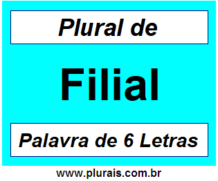 Plural de Filial