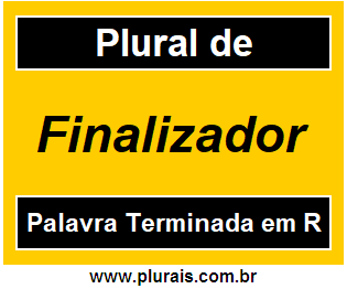 Plural de Finalizador