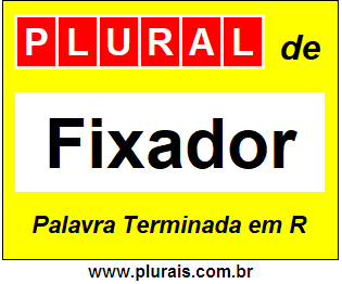 Plural de Fixador