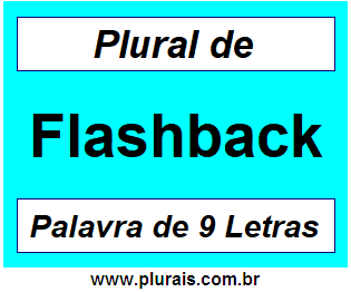 Plural de Flashback