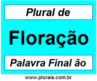 Plural de Floração