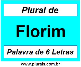 Plural de Florim
