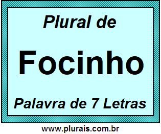 Plural de Focinho