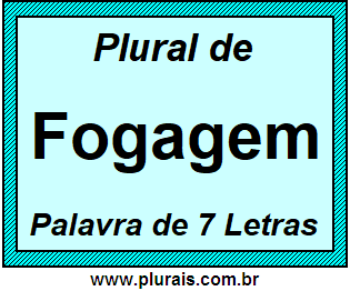 Plural de Fogagem