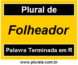 Plural de Folheador