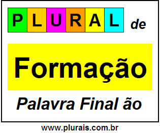 Plural de Formação