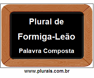 Plural de Formiga-Leão