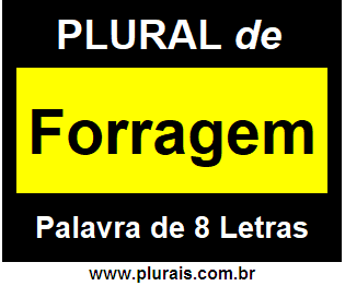 Plural de Forragem