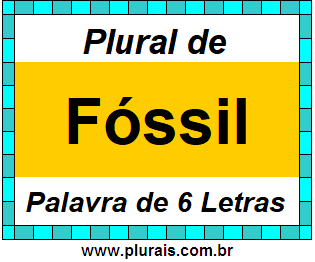 Plural de Fóssil