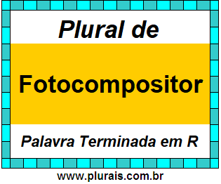 Plural de Fotocompositor