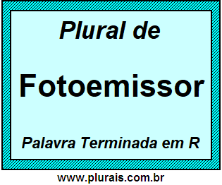 Plural de Fotoemissor