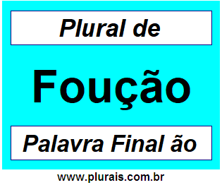 Plural de Foução