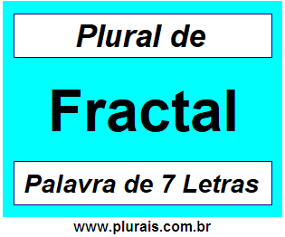 Plural de Fractal