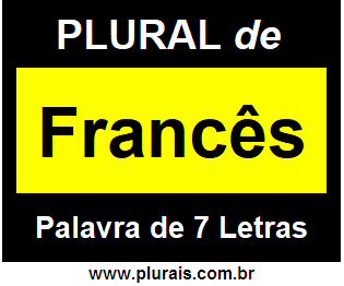 Plural de Francês