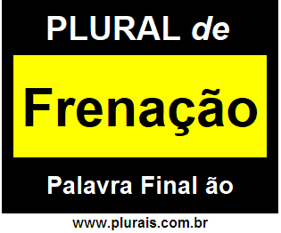 Plural de Frenação