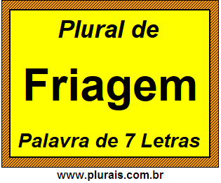 Plural de Friagem