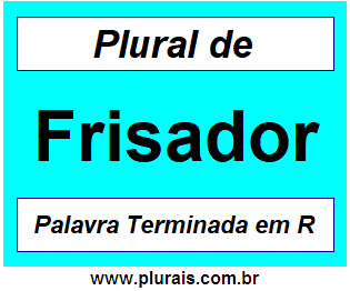 Plural de Frisador