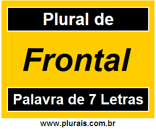 Plural de Frontal