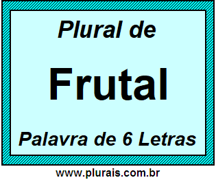 Plural de Frutal